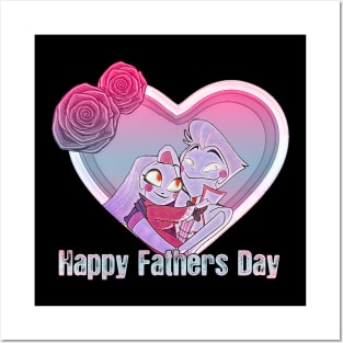 Cute Hazbin Hotel Lucifer And Charlie Fathers Day Posters and Art